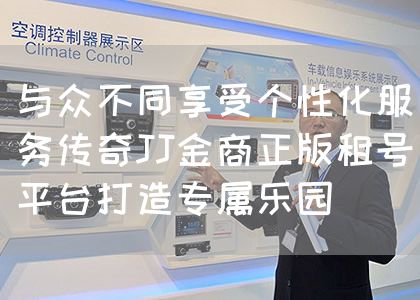 与众不同享受个性化服务传奇JJ金商正版租号平台打造专属乐园